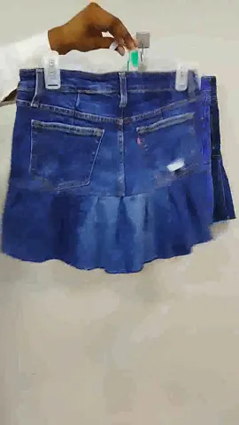 SS24 Reworked/Upcycled Denim Pleated Skirts