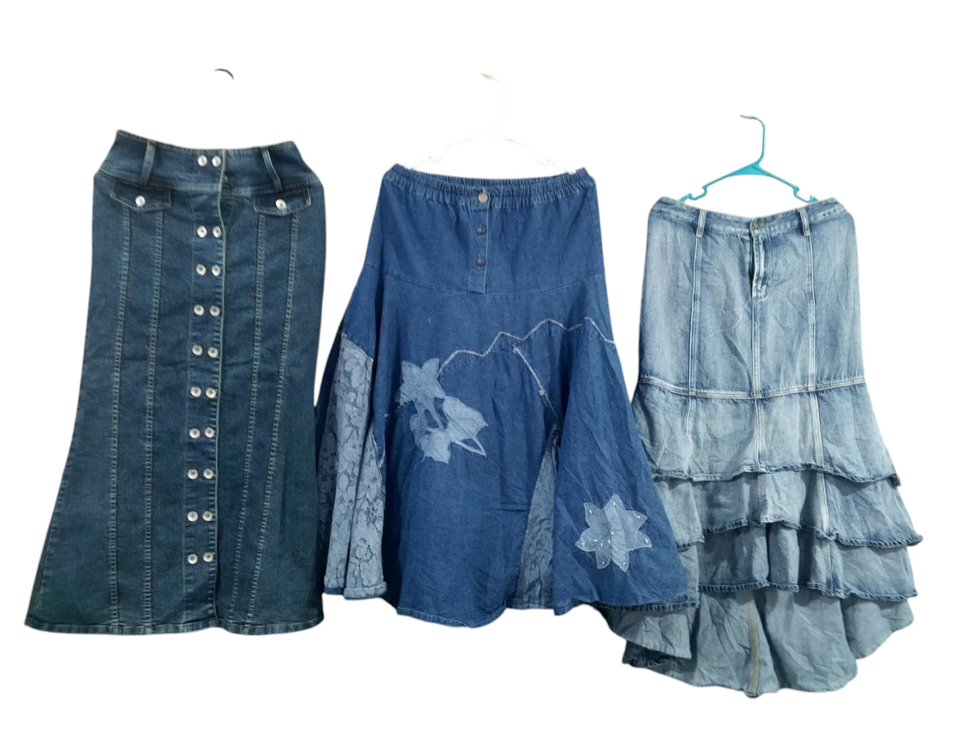 Y2K bestseller denim Long skirts - 12 pcs