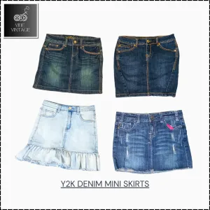 Y2K DENIM MINI SKIRTS BUNDLE 1 - 20 PCS