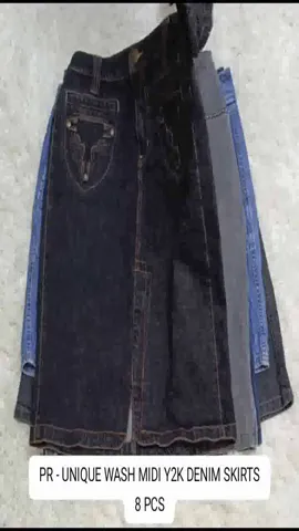 Y2K Midi Denim skirts